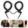VILLCASE 2Pcs Coiled Telephone Cords Durable Phone Cables for Landline Flexible and Stable Signal Transmission for Home Office Use view 3