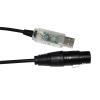 ATUUKOPC RS485 DMX512 to USB XLR 3PIN 3P DMX Female Controller KABLE(8M,Color D) view 1