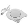 Cabilock 1Set USB Heating Coaster Cup Warmer Portable Mug Warmer for Tea and Scented Beverages for Office Home Travel White Automatic Temperature Control view 1