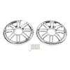 Chcury1 Motorbike Rear Flame Speaker Fairing Cover Trim Grill 1pair For FLHTK/L FLHTCLTC FLHTCU/L Road Glide Ultra ABS Chrome view 4