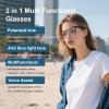 Quaoar Smart Bluetooth Audio Glasses Dual Speaker Open Ear Sound Mic Remote Shooting Voice Assistant for Women/Men (2 in 1 Polarized Sunglasses) view 2