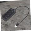 NUOBESTY USB Hub 4 Ports USB 3.0 Splitter for Laptop Computer Tablet and Smartphone Use Compact Design Black view 3