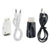 MLWSKERTY HDTV to VGA Adapter with Builts in IC Chip for Sharpness Picture Sound Transmission Plugs and Play Converter view 3