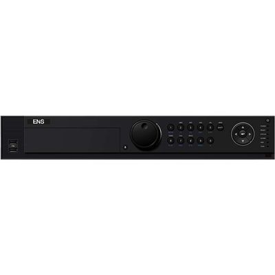 ENS SN4416/16P-M 16-Channel (16PoE) 8K Network Video Recorder, 256/256Mbps Bandwidth, 32MP Resolution, 16CH Synchronous Playback, 2 HDMI, 1 VGA, CVBS, Audio/Alarm, 4 SATA, 1 eSATA