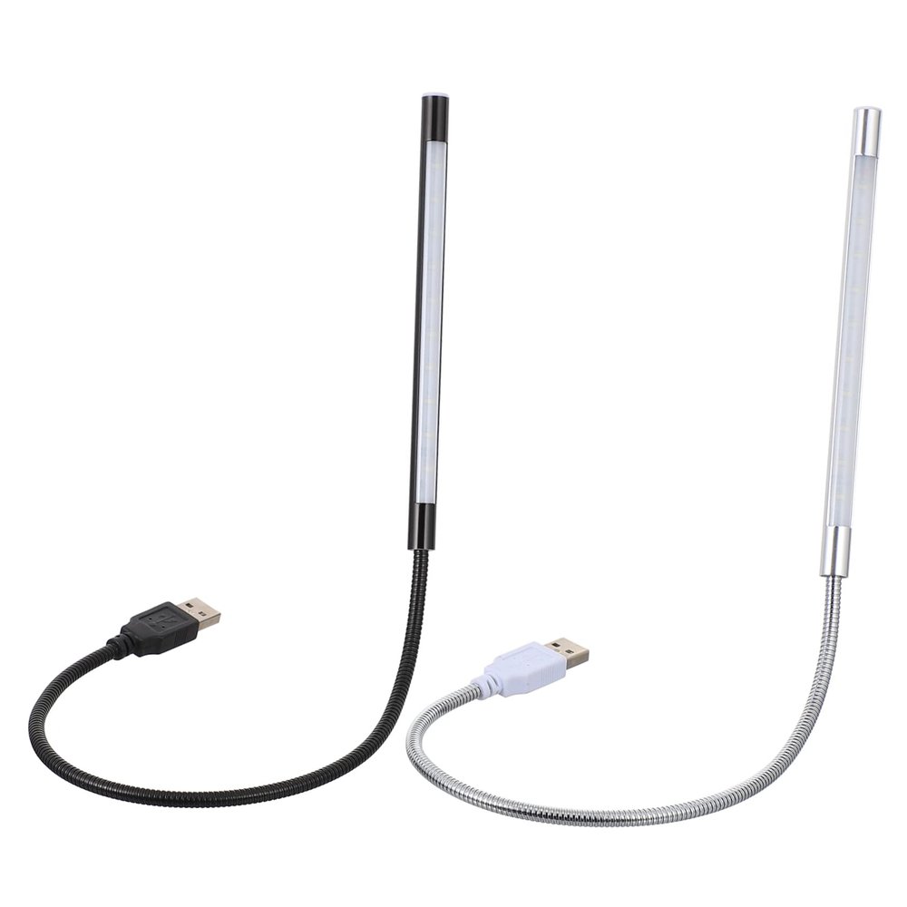 DIYEAH 2pcs Dimmable Led Reading Lamp USB Touch Light Night Light for Reading Study Laptop Computer Portable