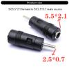 MHADBKH Essential Laptops Power Supply Adapter Tip Portable DC5521 to DC2507 Connector Adapter Converter for Notebook Computer view 2
