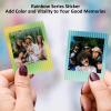HIYQIN 12PCS - Photo Border Stickers Compatible for Instax Square SQ Film, Pictures Decorative Stickers for Instax Square SQ1/SQ6/SQ10/SQ20/SQ40 Instant Camera Film - Rainbow Series view 4
