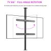 Adjustable Tilt And Swivel TV Ceiling Mount - LCD TV 360 Degree Rotating Frame Floor Stand Partition Rotating Rack Rotating TV Cabinet Fits 32-75 Inch LED Screens,LCD TV Frame,One Color,85,110cm view 3