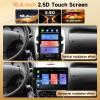 10.4" Single Din Single Din Touchscreen Car Stereo Wireless Carplay& Android Auto,Car Radio Stereo Bluetooth,Mirror Link,FM,Subwoofer,SWC,Backup Camera Voice Control Manual Rotatable Screen view 2