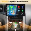 10.4" Single Din Single Din Touchscreen Car Stereo Wireless Carplay& Android Auto,Car Radio Stereo Bluetooth,Mirror Link,FM,Subwoofer,SWC,Backup Camera Voice Control Manual Rotatable Screen view 3