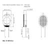 Pack of 2pcs Cell Phone 1015 8ohm 1W Loudspeaker with Cable for Notebook Tablet Modification view 4