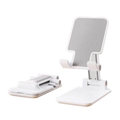 BCJDIEIV Foldable Tablet Holder Adjustable Desktop Stand Fit for All Devices Ideal(White)