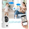 1080P Cameras for Home Security, Dual Lens Smart Security Camera, 360 Degree PTZ Rotation, Motion Detection, Dual Storage, Wireless Home WiFi Camera for House Room Monitoring view 2