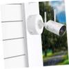 FELTECHELECTR 4pcs Outdoor Security Camera Mount Hemisphere Bracket Wire Management Hide Cords Cable Holder Extension Cord Cover Connection Box Protector view 2