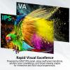 32 Inch 4K UHD 3840 * 2160 Computer Monitor 75hz 1MS, IPS Monitor for Design, Casual Gaming, Work, Ultra-Slim Bezel Monitor Support Adaptive-Sync,100% sRGB,HDR,2X DP & 2X HDMI, VESA 100 * 100mm view 4