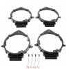 4PCS Car Speaker Adapter Rear Front Door with Wire Harness Replacement for 6 5in 2008 2012 Yellow Can As Lights Yellow Can As Lights Low of Be White and view 2