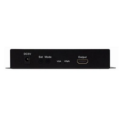 Double Input YPbPr/VGA to HDTV Port Converter Adapter with Easy Use ButtonSupports Multiple Resolution Output