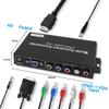 Double Input YPbPr/VGA to HDTV Port Converter Adapter with Easy Use ButtonSupports Multiple Resolution Output view 4
