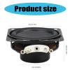 2Pcs Speakers 3W 4Ohm 40mm Square Shape Replacement Loudspeaker Full Ranges Rubber Side Speakers view 4