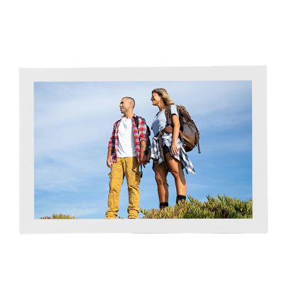 16.7 Inch Large WiFi Digital Picture Frame, 1920 x 1080 HD LED Built in Dual Speaker System and G Sensor, Smart Cloud Photo Frame for Share Photos Videos Instantly