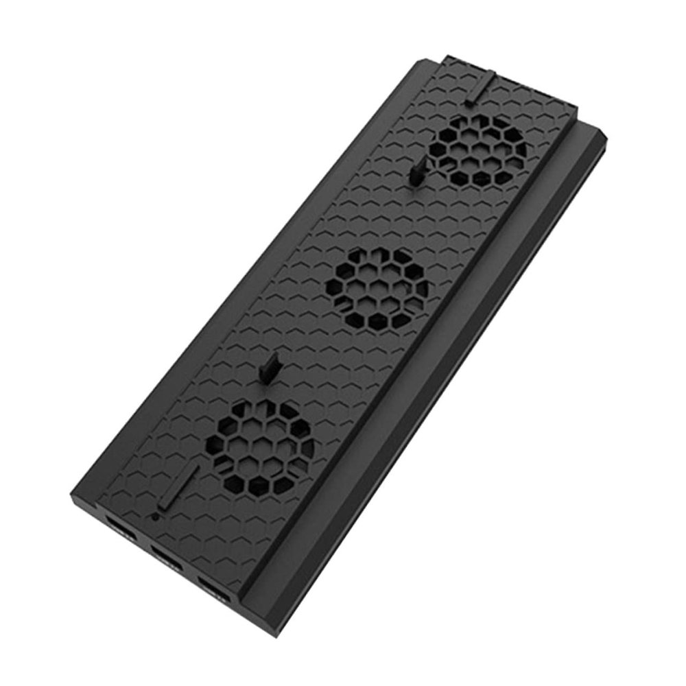 Angoily Game Console Cooling Fan with Temperature Bracket for One Triple USB Ports Hub Wind Settings Includes Light Bar for Unique Look