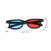 STOBOK 3D Movie Glasses Plastic Eyewear for TV Projector and Mobile Use Universal Fit for Men and Women view 3