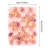 PureLinensliey Flower Wall Backdrop 6 Piece 23.6 * 15.8inch, Artificial Flower Wall Backdrop, Wedding Fake Floral Decorative Faux Flower Background for Wedding Festive Party Backdrops (Style2) view 3