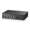 Binardat 6 Port 2.5G PoE Switch with 2x10G SFP+ Port, 4x2.5G Base-T Ports Compatible with 100/1000Mbps, IEEE802.3af/at 78W, Unmanaged Fanless Rackmount Ethernet Switch view 1