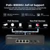 Binardat 6 Port 2.5G PoE Switch with 2x10G SFP+ Port, 4x2.5G Base-T Ports Compatible with 100/1000Mbps, IEEE802.3af/at 78W, Unmanaged Fanless Rackmount Ethernet Switch view 4