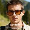 R.F.YFQH 2 Pack Indoor Fluorescent-41 Rose & Outdoor Fluorescent-60 Brown Tinted Fit Over Blue Light Blocking Glasses for Migraine, Light Sensitivity, Photophobia & LED Gaming Computer Glare JF7201 view 3