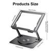 ESTCNK Laptop Desk Stand with Heat Dissipation Cooling Bracket for Notebook Up to 17Inches for Home Offices Notebook Holder view 3