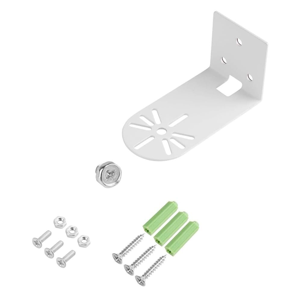 BE-TOOL Self-Adhesive L-Shape Dome Security Camera Wall Bracket with Mounting Screws, Metal Universal Wall and Ceiling Mount Plate for Indoor Outdoor