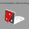 BE-TOOL Self-Adhesive L-Shape Dome Security Camera Wall Bracket with Mounting Screws, Metal Universal Wall and Ceiling Mount Plate for Indoor Outdoor view 4