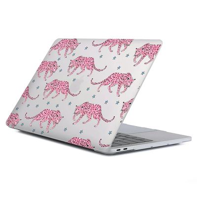 Case Compatible with MacBook Air 13 Inch 2022 2021 2020 2019 2018 Release Model A2337 M1 M2 A2681, Art Protector Cover for Air13 Retina Display with Touch ID-Pink Leopard