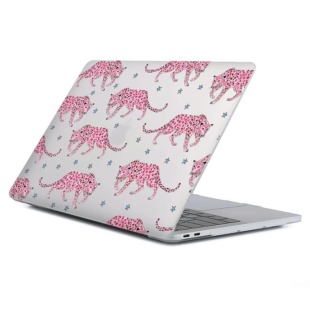 Case Compatible with MacBook Air 13 Inch 2022 2021 2020 2019 2018 Release Model A2337 M1 M2 A2681, Art Protector Cover for Air13 Retina Display with Touch ID-Pink Leopard