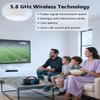 SavvyBloom 5.8 GHz Wireless TV Speakers for Hard of Hearing Seniors, Portable TV Speakers for Smart TV, No More Struggling for Volume, No Sound Lag, 5 Cables Include to Connect TV view 2