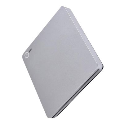 Angoily 1 Set Dual DVD Burner Suction Type External DVD for Home Office Use Ultra Thin Lightweight Design Compatibility Fast Data Transmission Silver
