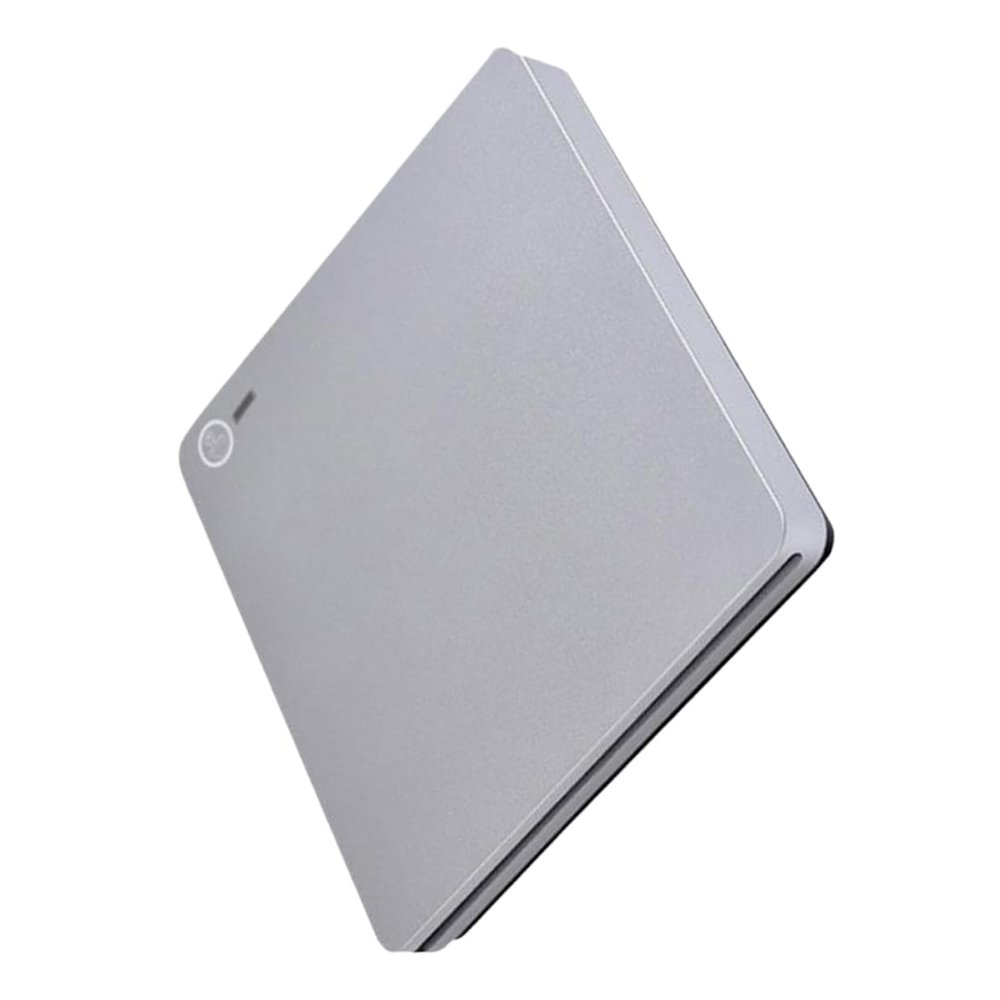 Angoily 1 Set Dual DVD Burner Suction Type External DVD for Home Office Use Ultra Thin Lightweight Design Compatibility Fast Data Transmission Silver