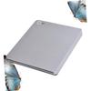 Angoily 1 Set Dual DVD Burner Suction Type External DVD for Home Office Use Ultra Thin Lightweight Design Compatibility Fast Data Transmission Silver view 4