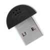 Gegong Mini USB Microphone Portable Computer Mic Noise Reduction Plug Play PC Laptop Recording Audio Adapter Compact USB 2.0 Voice Recognition Compatible (Black) view 1