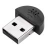 Gegong Mini USB Microphone Portable Computer Mic Noise Reduction Plug Play PC Laptop Recording Audio Adapter Compact USB 2.0 Voice Recognition Compatible (Black) view 2