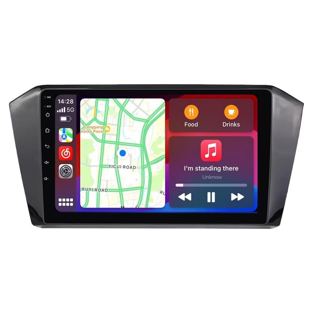 Car Radio Stereo for VW Passat B8 Magotan 2015-2019, Biorunn Android 10.1 Inch (6GB+128GB) 8-Core GPS Navigation Wireless Car-Play Android Auto Upgrade Dash Kit Head Unit IPS