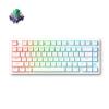 MCHOSE Jet 75 Rapid Trigger Keyboard 75% Percent, Hall Effect Topographic Gaming Keyboard, Wired RGB Custom Mechanical Keyboards with Magnetic Switch, PBT Keycaps, White view 1