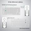 MCHOSE Jet 75 Rapid Trigger Keyboard 75% Percent, Hall Effect Topographic Gaming Keyboard, Wired RGB Custom Mechanical Keyboards with Magnetic Switch, PBT Keycaps, White view 4