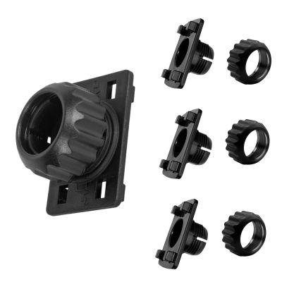 4PCS Tightening Nut with 4 Button Lock Replacement 17mm Ball Joint Mount Socket for Carplay Screen Phone Holder Backup Camera Monitor GPS Car Auto Stereo
