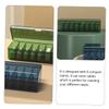 STOBOK 2pcs Travel Charger Case Cable Storage Power Cord Organizer Desk Cord Management Box view 3