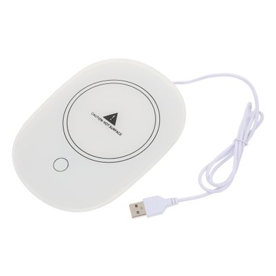 Alipis Multi Function USB Charging Coaster Heating Mug Warmer Practical Cup Warmer for Tea Hot Beverages Elegant Design Efficient Compact for Home Office