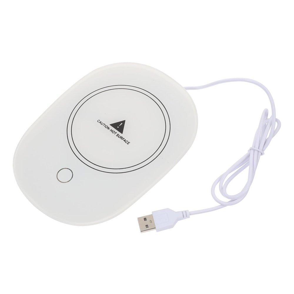 Alipis Multi Function USB Charging Coaster Heating Mug Warmer Practical Cup Warmer for Tea Hot Beverages Elegant Design Efficient Compact for Home Office