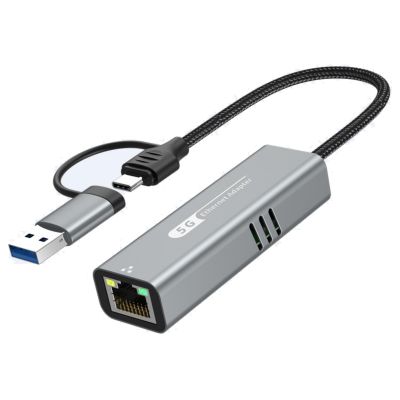 USB 5Ghz Gigabit Ethernet Adapter with USB3.0 and Type C Port for Fast and Stable Internet Connection