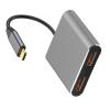 Aluminum Alloys Type C Docking Station with Two 4K and Fast Speed USB3.0 Hubs for Laptops view 3